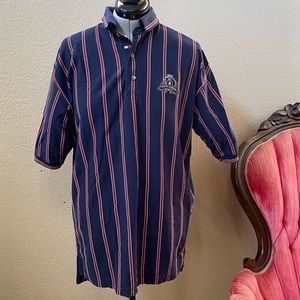 Vintage Tommy Hilfiger Blue Red Striped Golf Polo Men’s M Gateway National Links
